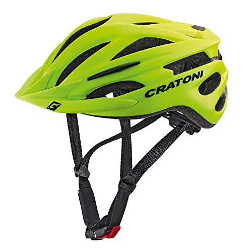 Fahrradhelm - cratoni - Pacer - Lime matt - 54-58 cm - inkl. RennMaxe Klackband - Erwachsene Jugendliche - MTB BMX City Cross von cratoni helmets