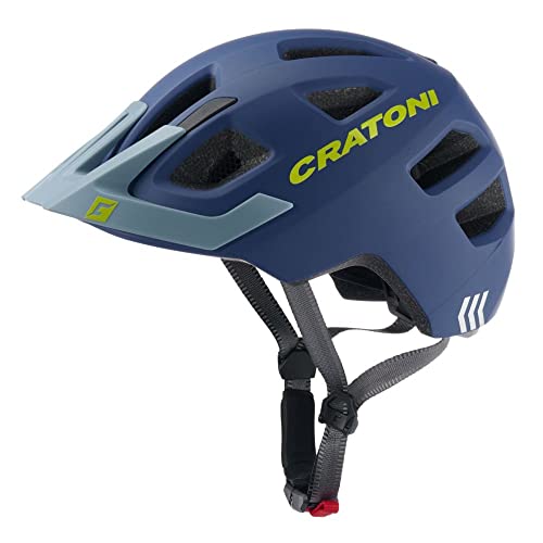 cratoni - Maxster Pro - Fahrradhelm - Denim matt - 51-56 cm - inkl. RennMaxe Sicherheitsband - Jugendliche Erwachsene - MTB BMX City Cross von cratoni helmets