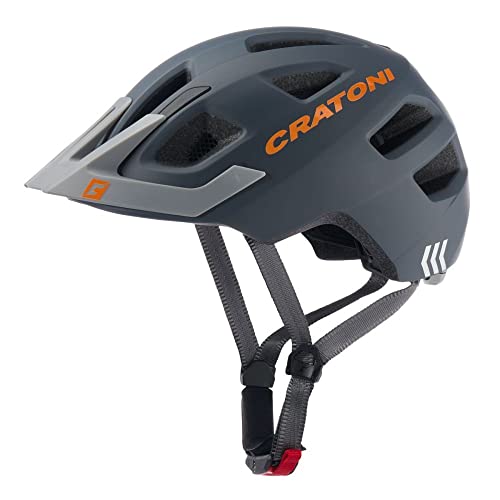 cratoni - Maxster Pro - Fahrradhelm - Stone matt - 46-51 cm - inkl. RennMaxe Sicherheitsband - Jugendliche Erwachsene - MTB BMX City Cross von cratoni helmets