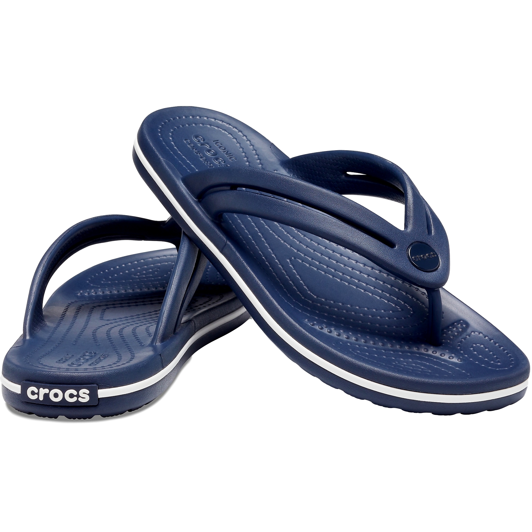 Crocs Crocband Flip Damen Sandale Zehentrenner Badelatsche 206100 Blau von Crocs