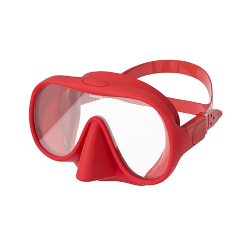 curfair Schwimmbrille aus gehärtetem Glas, Anti-Beschlag-Unterwasserbrille mit hoher Klarheit, ergonomisches Design, verstellbar D von curfair