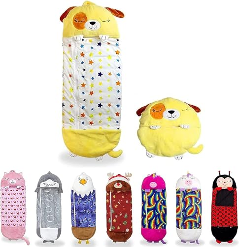 cutecool Kissen und Schlafsack, Schlafsäcke für Mädchen und Jungen – große und mittlere Charakter-Schlafsäcke und Spielkissen, gemütlich,kompakt,super weich,warm,für alle Jahreszeiten,A,135 x 50 cm von cutecool