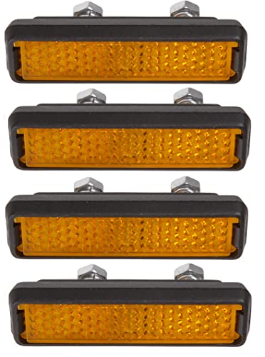 cyclingcolors 4X Pedalreflektoren Fahrrad MTB orange Reflektoren Pedale zum Schrauben StVZO von cyclingcolors