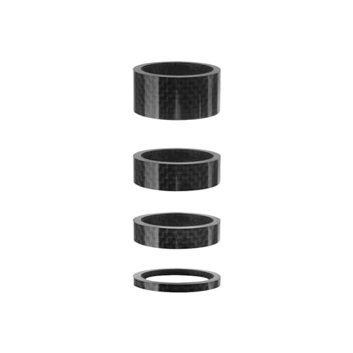 cyclingcolors 4x Fahrrad Ahead Vorbau Spacer Distanzen Distanzringe Kohlenstoff MTB Rennrad Distanzscheiben Headset Lenker Steuersatz Spacer, 1 1/8 Zoll 3+5+10+20mm von cyclingcolors