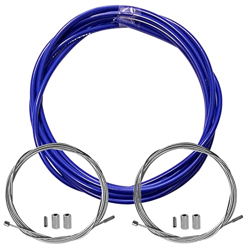 KIT Kabel Teflon Schaltwerkhülle für Fahrrad, Blau von cyclingcolors