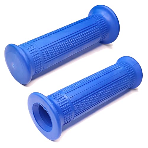 cyclingcolors Motorrad lenkergriffe Griffe 22mm (7/8") 24mm (1") universal Roller Moped Anti-rutsch motorradgriffe Gummi (blau) von cyclingcolors