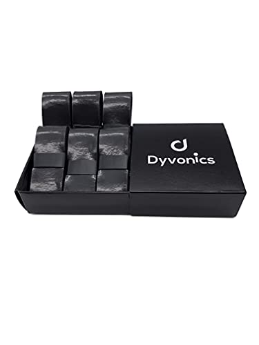 Dyvonics Overgrip Pro Griffband 6 Stück für Padel-Schläger super Haftung Anti-Rutsch (schwarz) von d Dyvonics