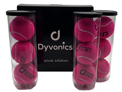 Dyvonics Padel Bälle (3 x 3 Stück) Limited Edition (Pink) von d Dyvonics