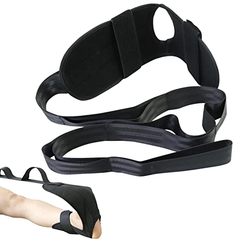 delr Fasziendehner,Yogagurt zum Dehnen | Kniesehnen-Stretcher-Stretchbänder für Plantarfaszien, Achillessehnenentzündung, Yoga-Übungen und Flexibilität von delr
