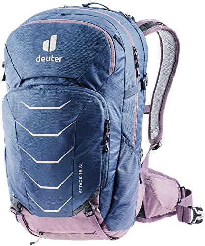 deuter Attack 18 SL Damen Fahrradrucksack mit Protektor, Marine-grape von deuter