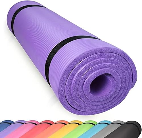 diMio Komfort-Gymnastikmatte Yogamatte in 185x60x1cm, 185x60x1.5cm, 185x90x1.5cm, 200x100x2 mit Tragegurt Phtalatfrei + SGS-geprüft von diMio