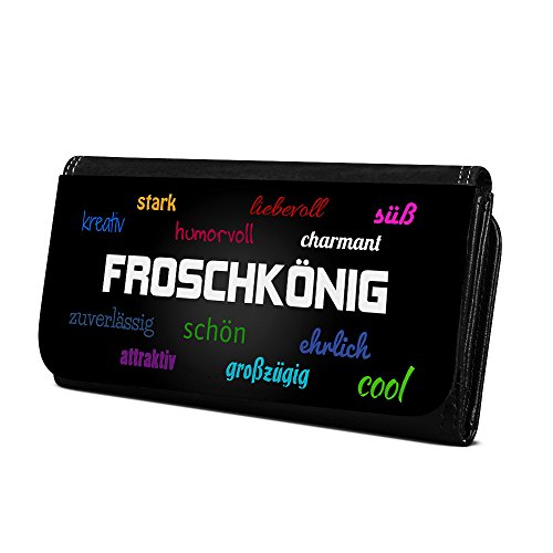 Geldbörse mit Namen Froschkönig - Design Positive Eigenschaften - Brieftasche, Geldbeutel, Portemonnaie, personalisiert für Damen und Herren von digital print