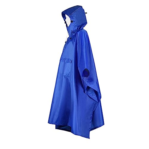 dijiusidy Regenponchos Mehrzweck Exquisite Rucksack Regenbekleidung Wandern Regenponcho Einfacher Regenmantel für Aktivitäten im Freien, Blau von dijiusidy
