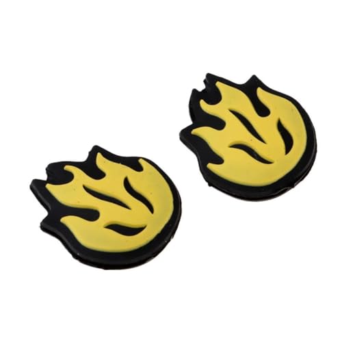 2Pcs Flame Shape Silicone Tennis String Dampener Tennis Racket Damper Shock Absorbers for Tennis Racket and String von divuukyi
