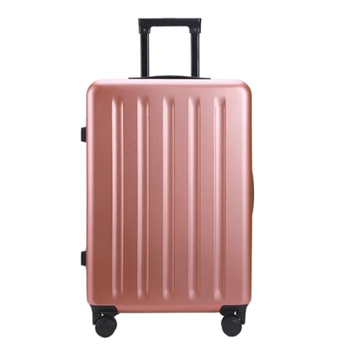 Koffer Neuer Koffer Boarding Code Box Koffer Ins Mode Leder Koffer Trolley Koffer for Männer und Frauen Suitcase (Color : Pink, Size : A) von dongyingyi
