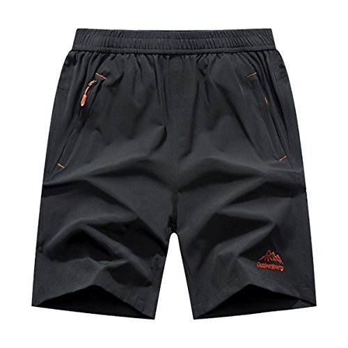 donhobo Herren Outdoor Quick Dry leicht Sport Shorts Reißverschluss Taschen von donhobo