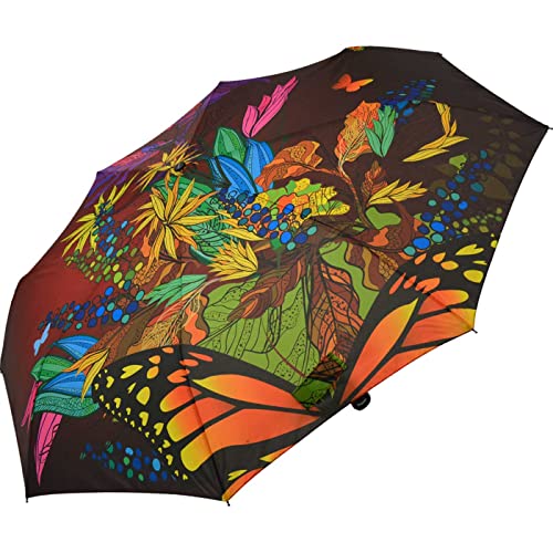 Doppler Damen Regenschirm Bouquet - Taschenschirm Auf-Zu-Automatik von Doppler