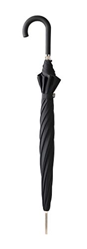 doppler Langschirm Carbonsteel Long Automatic Black – Großes Schirmdach – Robustes Gestell von Doppler