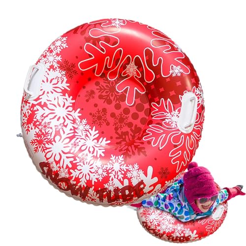 doyandader Schneeröhren Zum Rodeln - Familien Winter Schlauch Rodel Aufblasbar | 80 cm Winter Sport Spielzeug Robust Mit Doppelgriffen Für Park Spielplatz Garten von doyandader