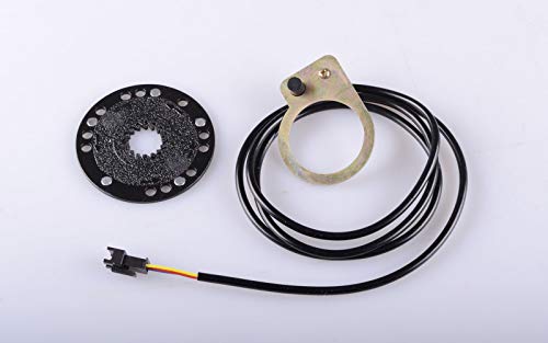 e-motos PAS Sensor, Pedalsensor und 5er- Magnetscheibe Satz Kabel 101cm für Pedelec, E-Bike von e-motos