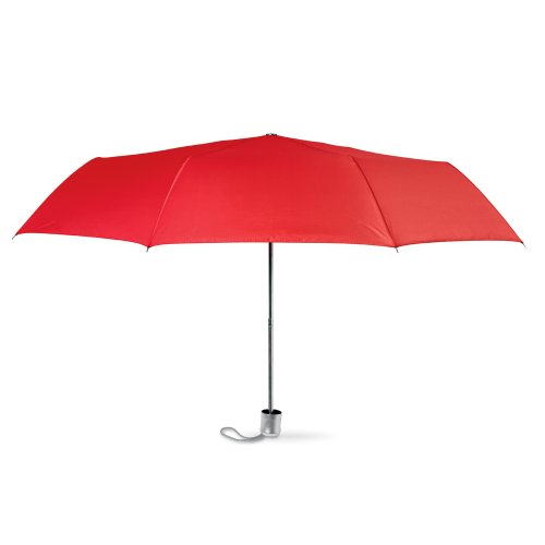 Mini Folding Compact Umbrella with Pouch, Manual Opening Regenschirm, 94 cm, Rot (Red) von eBuyGB