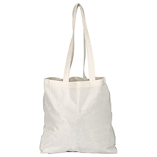 Pack of 1/3/5/10/25/50/100 Plain Natural Cotton Shopping Tote Bags Eco Friendly Shoppers von eBuyGB