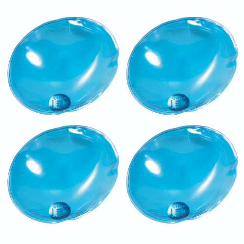 eBuyGB 4 Stück Unisex Instant Gel Handwärmer Wiederverwendbare Heat Pack Blau Oval von eBuyGB