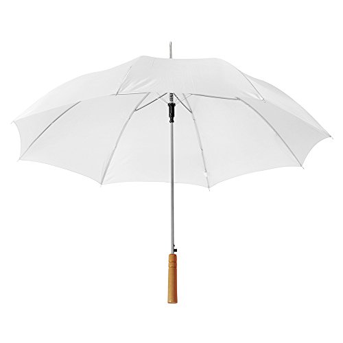 eBuyGB Großer Sonnenschirm für Hochzeiten, Fotografen, zusammenklappbar, Rosa, weiß, 32, Faltbarer Regenschirm von eBuyGB
