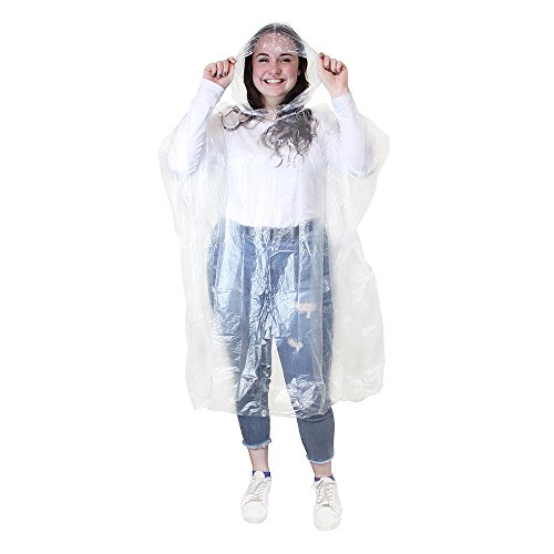 eBuyGB Herren 1216522–6 Notfall Wasserdicht Regen Poncho, transparent, One Size von eBuyGB