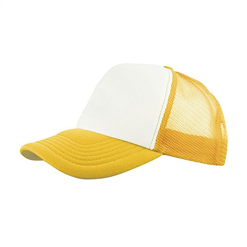 eBuyGB Herren verstellbare Trucker Cap Herren verstellbare Trucker Cap Classic Snapback Sommer Mesh Baseball Hut (Rot) Einheitsgröße gelb von eBuyGB