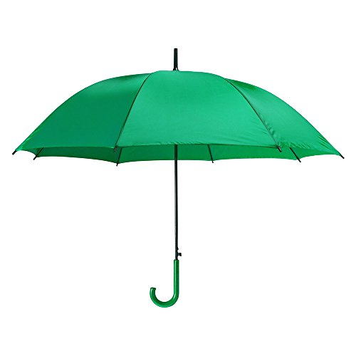 eBuyGB Pack of 4 Plastic Crook Handle Bridal Wedding Umbrella Regenschirm, 107 cm, Grün (Green) von eBuyGB