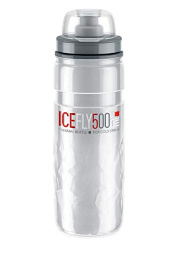 Elite ECS ELITEGROUP Unisex – Erwachsene Icefly Trinkflasche, klar, 500ml von Elite