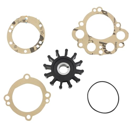 eRgDFS Flexibles Innenbord-Marine-Wasserpumpen-Laufrad-Set, kompatibel mit SH-ERW-OOD 10077K Onan 132-0375 CEF 500166 JMP 7110-01 von eRgDFS