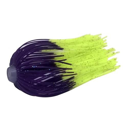 5pcs 88 Strands 64mm Silicone Skirts Elastic Hole Umbrella Skirts Fishing Accessories Spinner Buzz Bait(Color:8807-095) von easyhaha