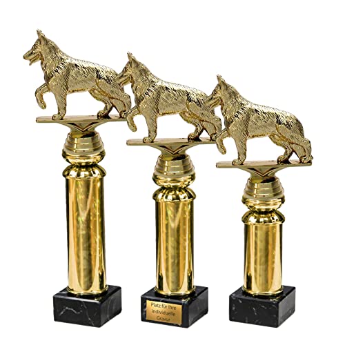 eberin · Hundesport Pokal · Hundewettkampf · Hunde Auszeichnung · Hundeverein · Hundewettbewerb · Ehrenpreis · Pokal · Trophäe · Award · mit Wunschgravur in 3 Größen (Größe: 26,5cm) von eberin