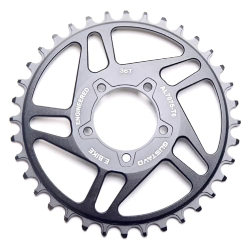 32T/34T/36T/38T Kettenblatt für Bafang BBSHD M625 Mittelantriebsmotor 8 mm Offset Kettenblatt Ritzel E-Bike Umbausatz Teile (BBSHD-36T) von ebikefans