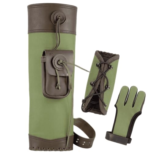 elToro Horrido Line Set - Armschutz, Rückenköcher und Handschuh (Größe XL) Zubehör für Bogenschießen, Pfeil und Bogen, Bogensport von elToro