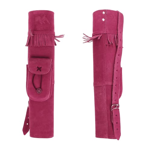 elToro Wild Colorz Fringe - Rückenköcher; Robustes Wildleder und attraktive Farben, Zubehör für Pfeil und Bogen (Pink) von elToro