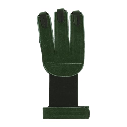 elToro Wild Colorz - Schiesshandschuh; Robustes Wildleder und attraktive Farben; mit flexiblen Gummiband; hochwertiger Handschuh für den Bogensport, Bogenschießen (M, Grün) von elToro