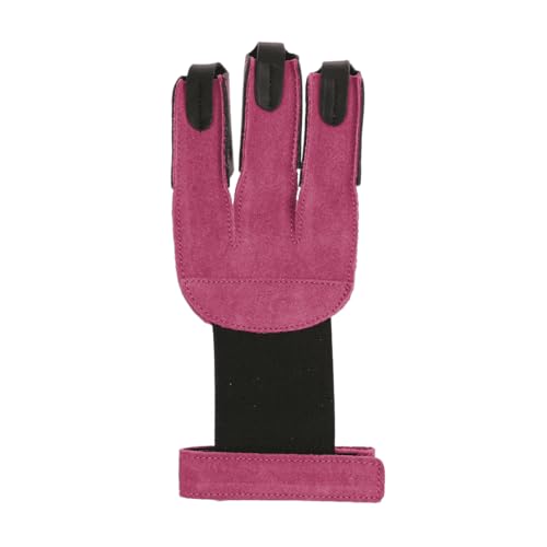 elToro Wild Colorz - Schiesshandschuh; Robustes Wildleder und attraktive Farben; mit flexiblen Gummiband; hochwertiger Handschuh für den Bogensport, Bogenschießen (M, Pink) von elToro