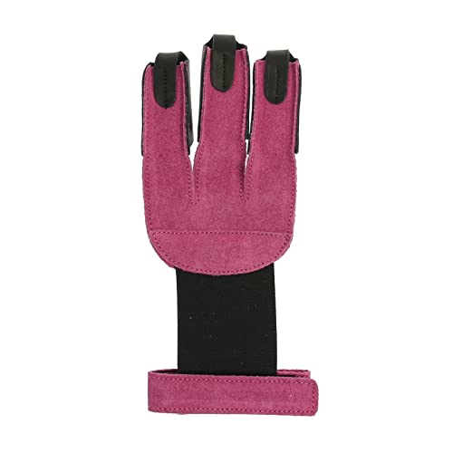 elToro Wild Colorz - Schiesshandschuh; Robustes Wildleder und attraktive Farben; mit flexiblen Gummiband; hochwertiger Handschuh für den Bogensport, Bogenschießen (S, Pink) von elToro