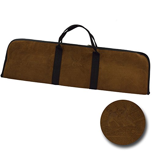 elToro Wild Colorz Velour - Bogentasche, praktische Bogentasche aus weichem Velourleder mit Taschen fürs Mittelstück und die Wurfarme (Dunkelbraun) von elToro