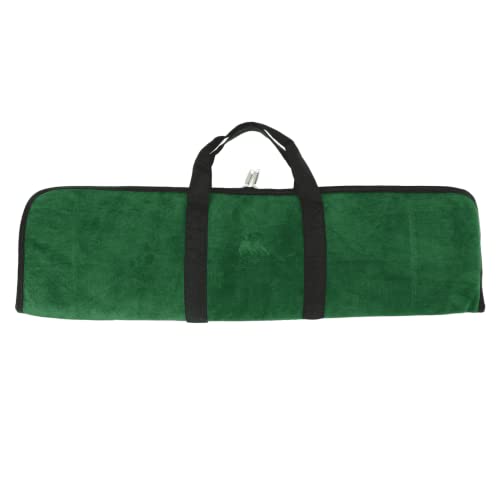 elToro Wild Colorz Velour - Bogentasche, praktische Bogentasche aus weichem Velourleder mit Taschen fürs Mittelstück und die Wurfarme (Grün) von elToro
