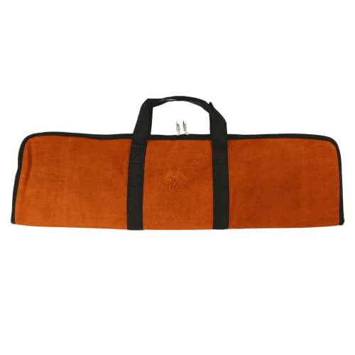 elToro Wild Colorz Velour - Bogentasche, praktische Bogentasche aus weichem Velourleder mit Taschen fürs Mittelstück und die Wurfarme (Orange) von elToro