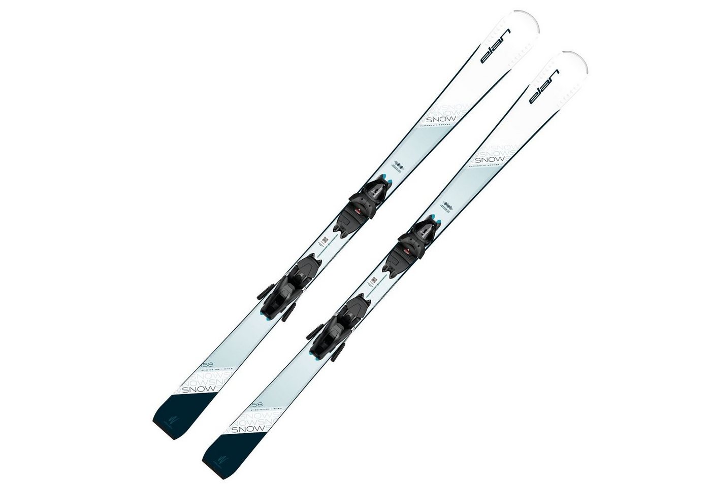 elan Ski, Damenski Ski Elan Snow / White Parabolic Rocker + Bindung EL9.0 von elan