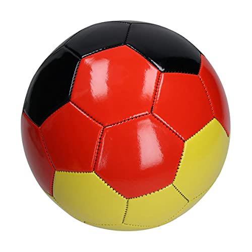 elasto – Fußball Größe 5 mit Deutschlandfarben – wasserfester Trainingsball mit Butyl-Ventil & Latex-Blase – Gute Ballkontrolle & hohe Ballbeschleunigung (Ø ca. 22 | Gewicht ca. 330 g) von elasto form
