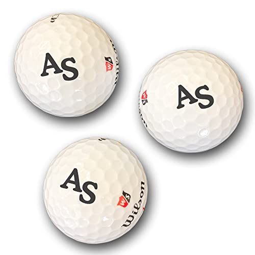 Wilson Duo Soft Golfball mit Gravur Initialen für Golfspieler/in Dein Text personalisiert Golfsport Wunschtext Personalisieren 3, 6 oder 12 Golfbälle (3 STK Duo Soft 8,65/STK) von elbedruck
