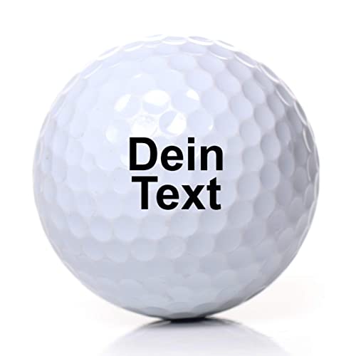 elbedruck Golfball mit Gravur Wunschtext für Golfspieler/in Lasergravur Dein Text personalisiert Golfsport Dein Text Staffelpreise für 3, 6 oder 10 Golfbälle (3 STK Wilson 6,98/STK) von elbedruck