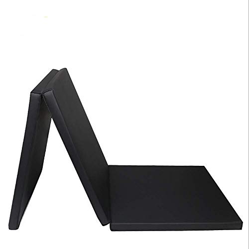 ele ELEOPTION Turnmatte Klappbar, Gymnastikmatte rutschfest PU-Leder Sportmatte Trainingsmatte mit Tragegriff, für Heimtraining/Yoga/Pilates/Tumbling/Kampfkunst/Training(180 x 60 x 4 cm) von ele ELEOPTION