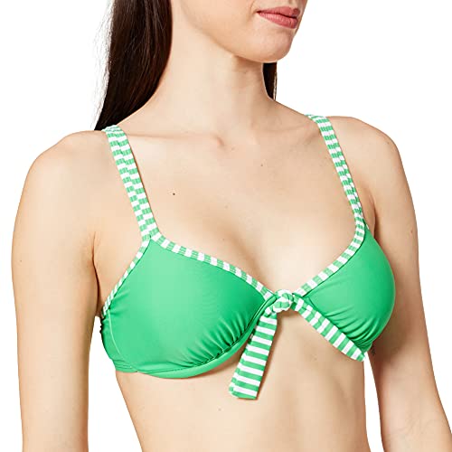 eleMar Damen Bikini Top, Grün (Grün/Weiß), 38B, 4-162-06B von eleMar